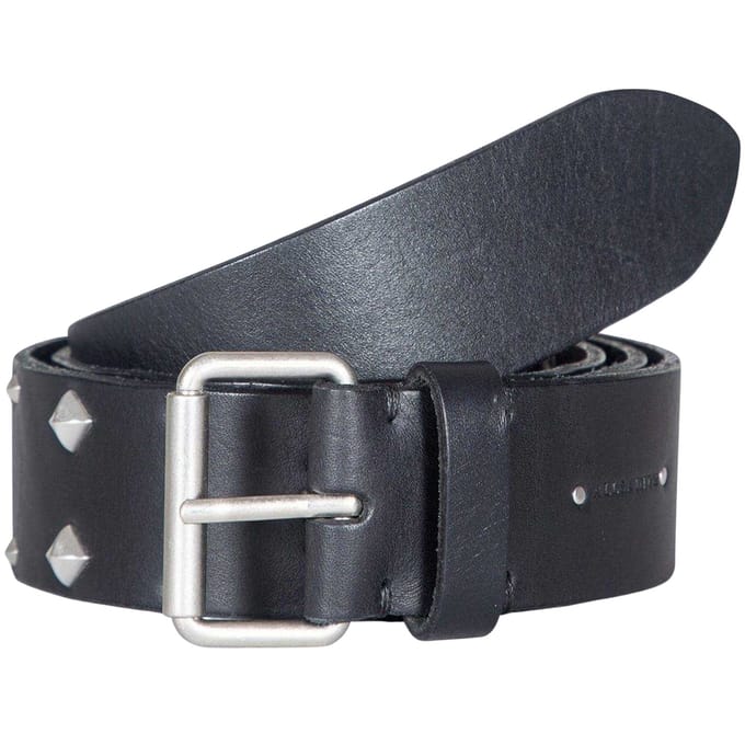AllSaints Leren riem met studs (Zwart)