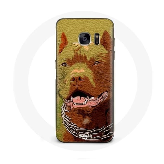 Samsung Galaxy S7 hoesje Amerikaanse Pit Bull Terrier