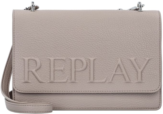 REPLAY Schoudertas Crossbody Bag Taupe Gray