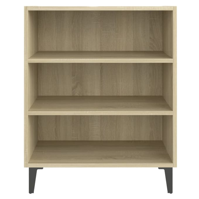 vidaXL - Dressoir - 57x35x70 - cm - bewerkt - hout - sonoma - eikenkleurig