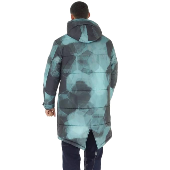 Fred Perry Fishtail schaduwrijke marineblauwe camouflage gewatteerde Pakra-jas