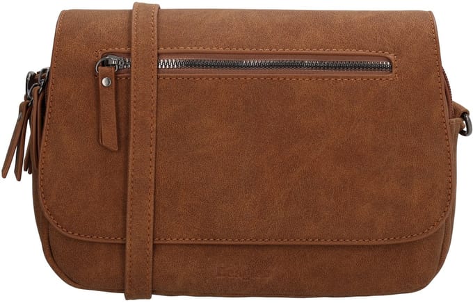 Beagles Cambrils Schoudertas - Crossbody - Dames - Tas - Overslag - Ritssluiting - Bruin