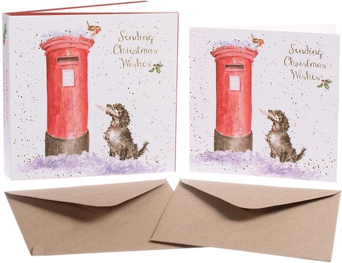 Wrendale Designs - Set 8 Wenskaarten Kerst - Christmas Wishes