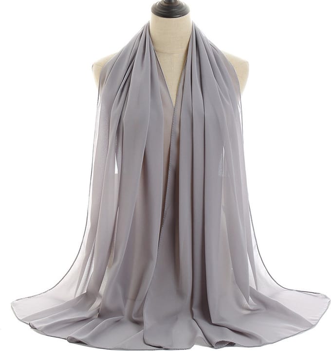 Cabantis Hoofddoek Sjaal - Hijab - Sjaal dames - Grijs