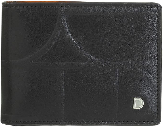 DuDu Up Portemonnee RFID-bescherming Leer 11 cm - Jongens - Horizontaal - black-pastel blue