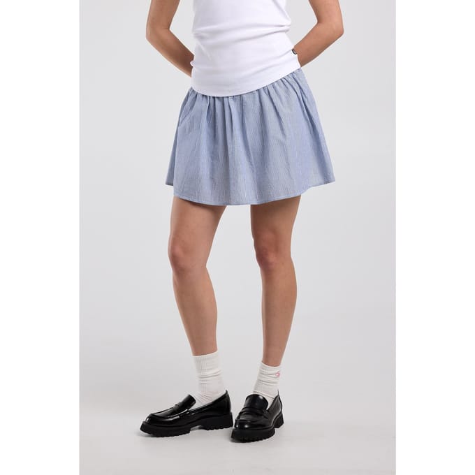 America Today Rachel Blue/white Maat: S | Mini Rokken Outlet | Dames | Blauw