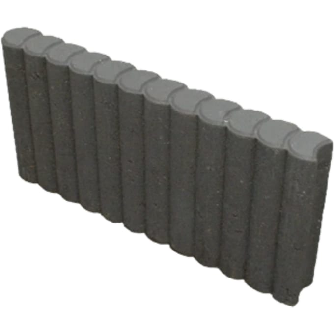 Mini Rondobandpalissade 6x25x50 cm | Antraciet