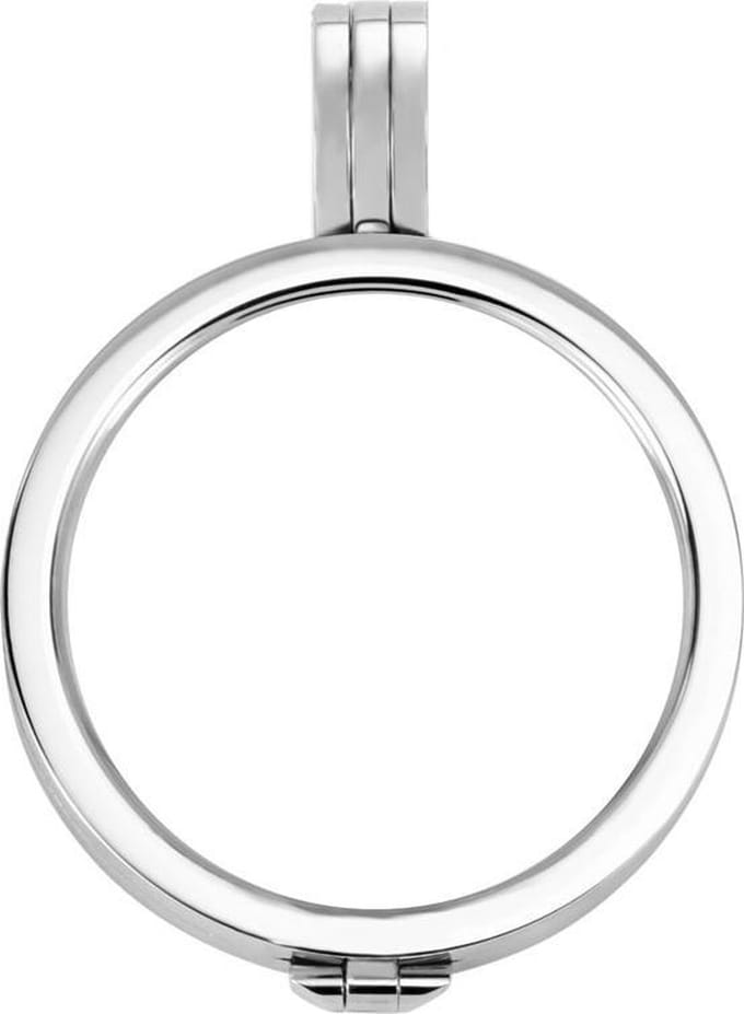 Quiges Munthouder 33mm Medaillon van 925 Zilver - ERH011