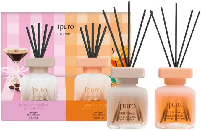 Ipuro Geurstokjes Gentle Coffee & Sunset Spritz 2x50 ml