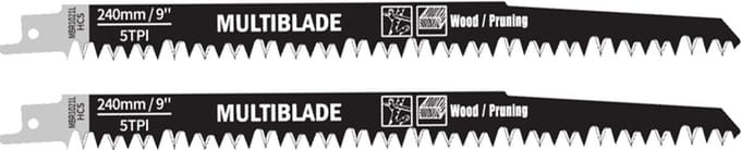 Multiblade MBR1021L Reciprozaagblad 240mm, hout