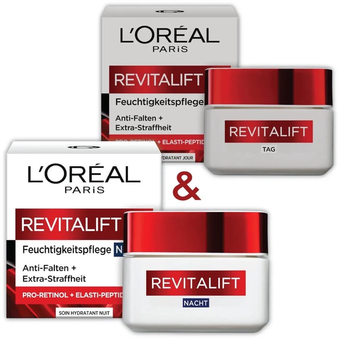L’Oréal Paris Revitalift Dag en Nacht Crème Set 2×50ml - Anti-rimpel & verstevigend