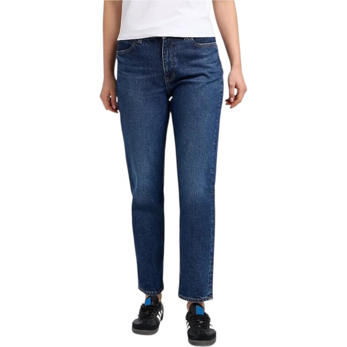 Jeans gewone strass Vrouw Lee Jeans leven hoog