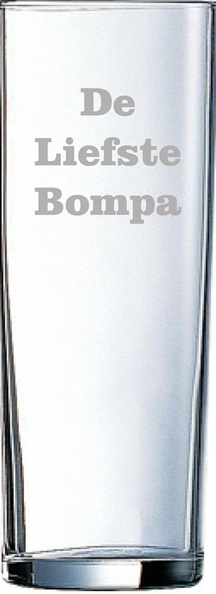 Longdrinkglas gegraveerd - 31cl - De Liefste Bompa