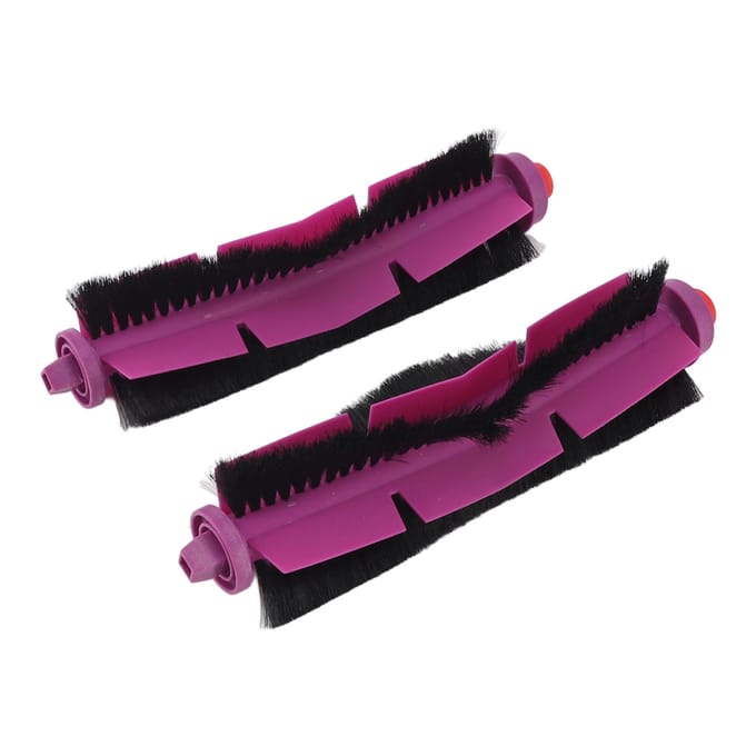 2 pièces Brosse principale d'aspirateur robot Professionnel Efficace Sûr Pièces de rechange pour aspirateur black