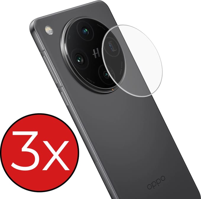 Camera Lens Protector - 3 Stuks - Geschikt voor OPPO Find X8 - Camera Screenprotector - Beschermglas - Gehard Glas - Tempered Glass - Screen Protector
