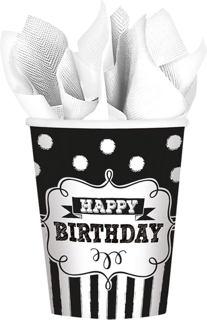 Happy Birthday Koffiebekers - Papier