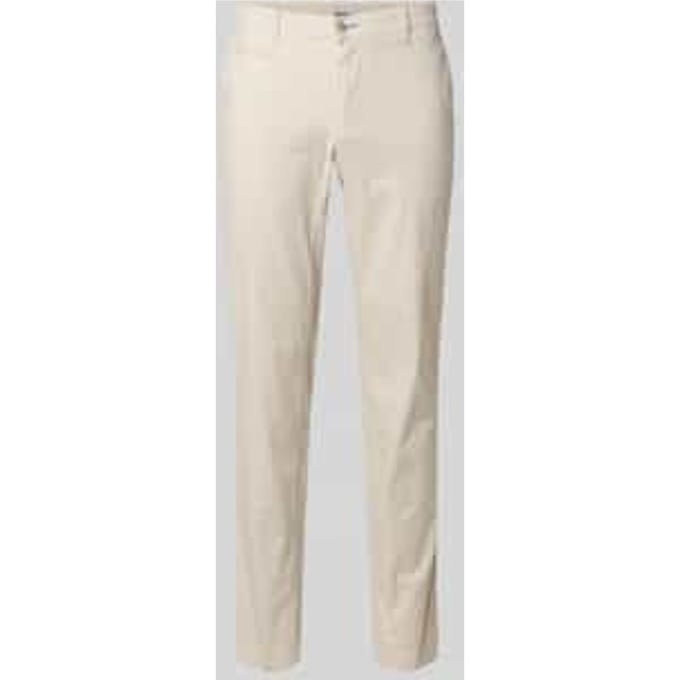 Slim fit stoffen broek met achterzakken Model 'Fabio'