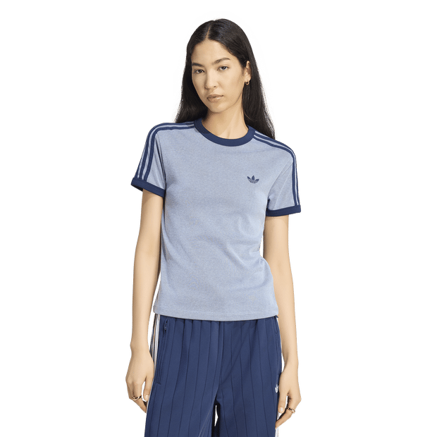Adidas Cali T-shirts Dames - Wit - Maat L (42-44) - Katoen Jersey