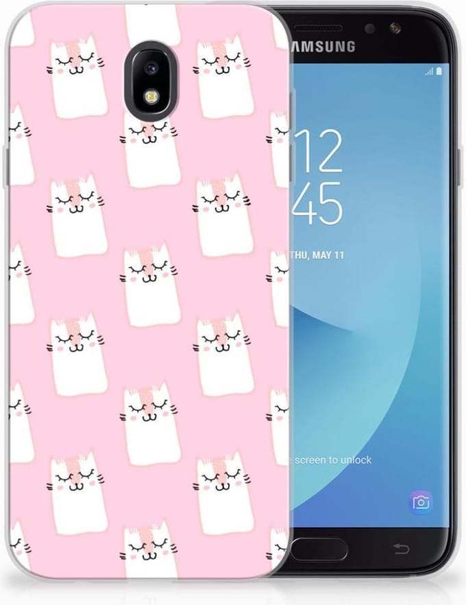 Samsung Galaxy J7 2017 | J7 Pro TPU Hoesje Sleeping Cats