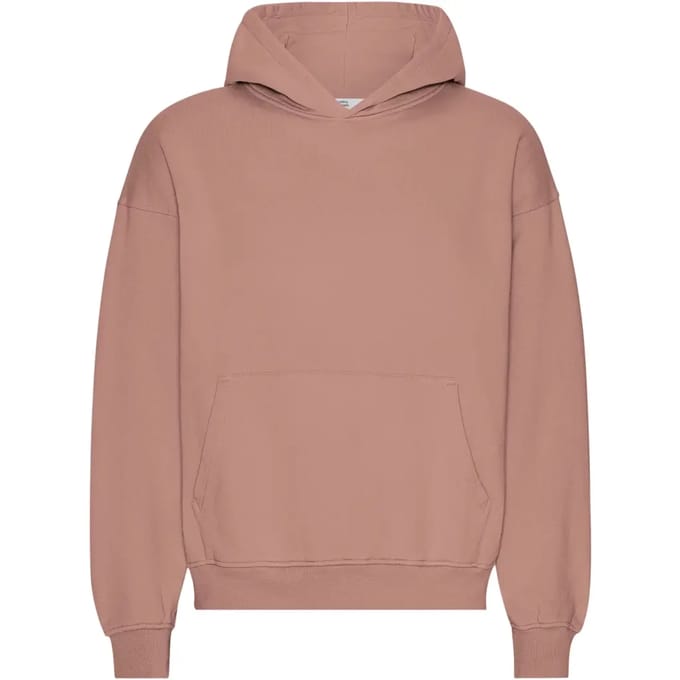 Oversized sweatshirt met capuchon Colorful Standard Organic Rosewood Mist