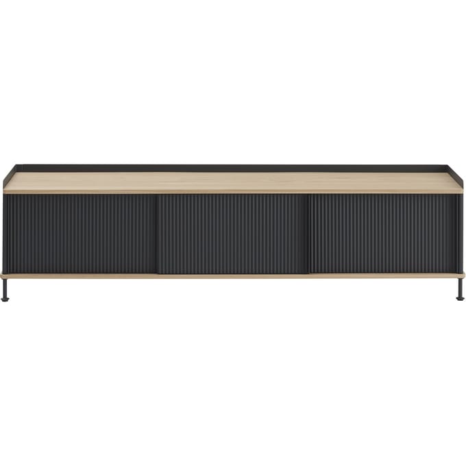 Muuto Enfold Sideboard - oak/anthracite - 186 x 45 cm