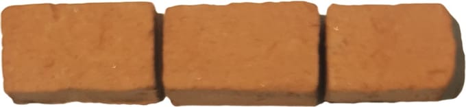 Domenech- Bouwsteentjes- keramiek- 1000 gram- 10 x 6 x 6 mm.- rood