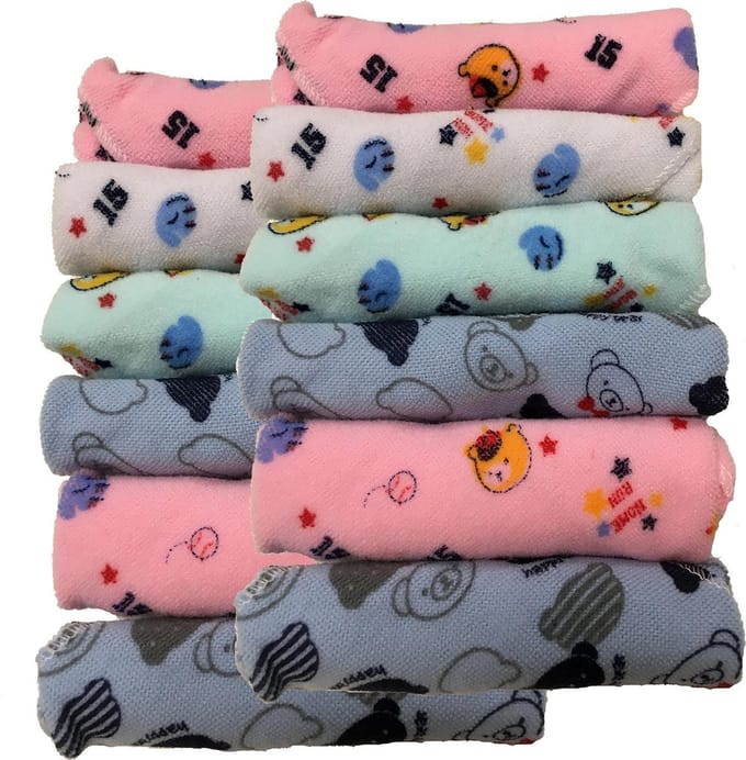 18 zachte spuugdoekjes in leuke prints 18cm vierkant