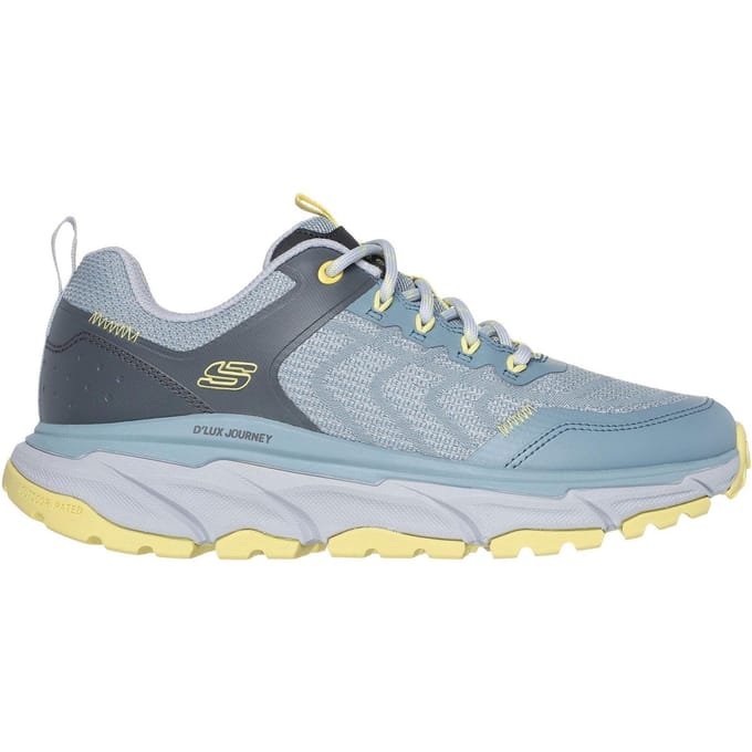 Skechers Dames Lux Journey Road Flats (Blauw/Geel)