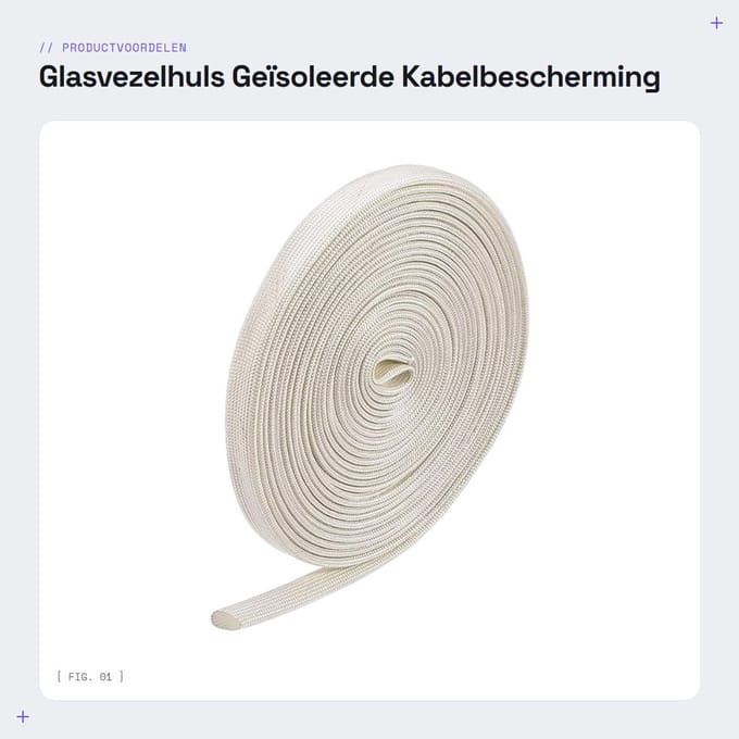 Dailygoods - Glasvezelhuls Geïsoleerde Kabelbescherming 16,4Ft / 8mm