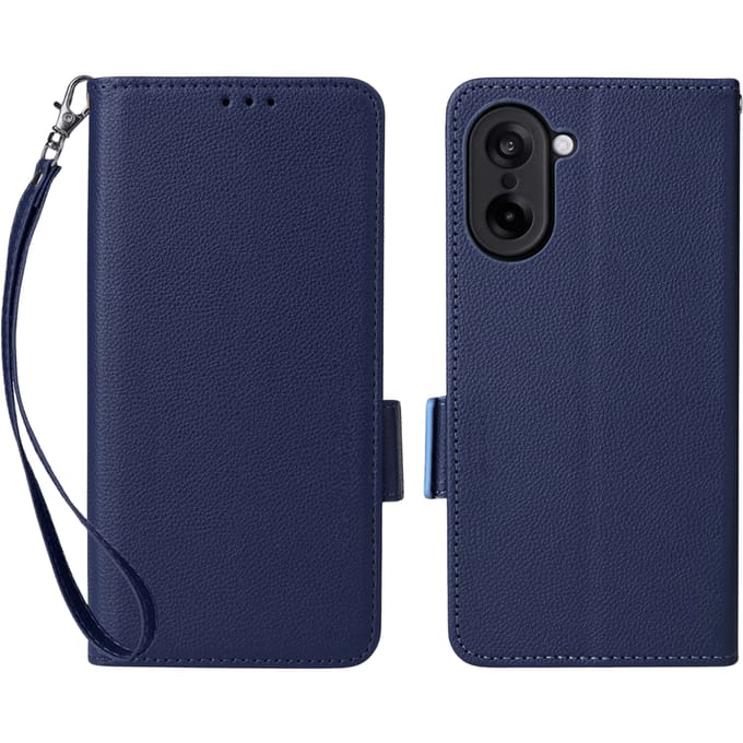 Comfycase OnePlus Nord CE5 Book Case met Koord Donkerblauw