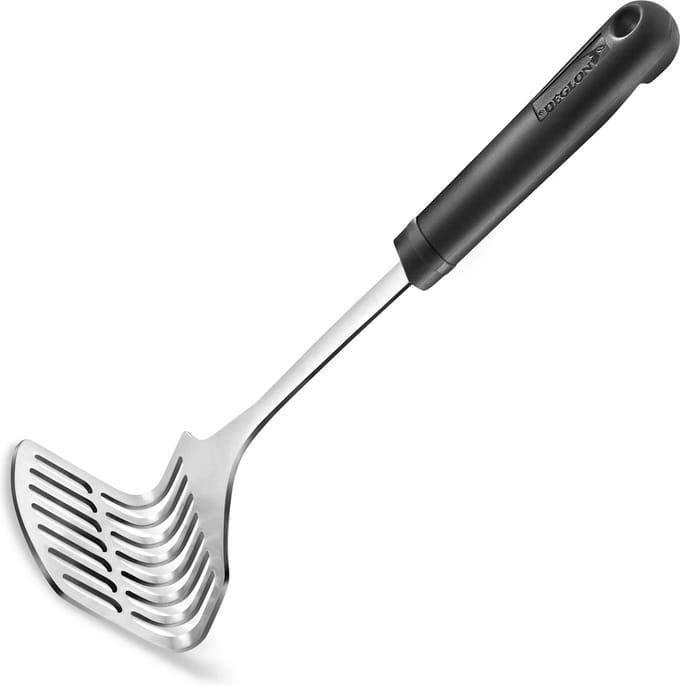 Déglon Aardappelstamper – Ergonomisch – Antislip – RVS – 15 cm – Zwart