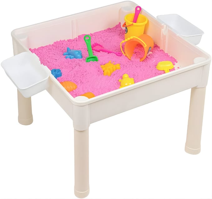 AHD® Watertafel - Waterbaan - Watertafel Speelgoed - Wit - 51cm x 51cm x 40cm