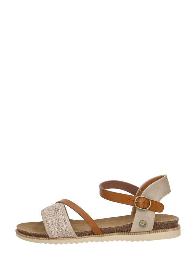 Mustang Sandalen Plat Sandalen Plat - Beige - Maat 41