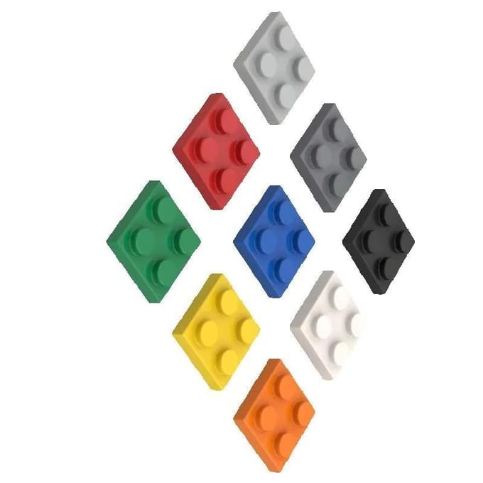 10 STUKS 3022 2x2 Basis Bouwsteen Moc Losse Onderdelen Compatibel met Brick DIY Kinder Speelgoed Assemblage Cadeau Opslag 10pcs