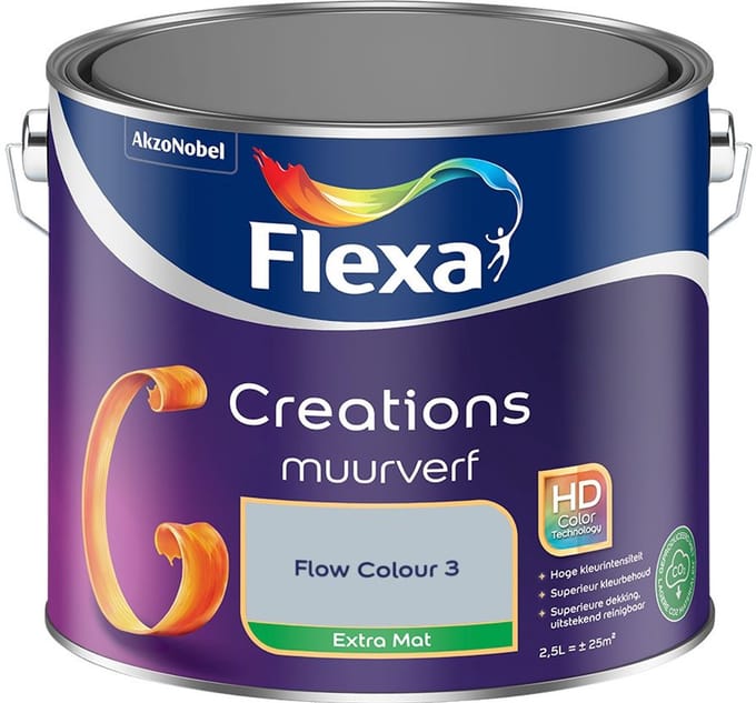 Flexa - Creations Muurverf Extra Mat - Flow Colour 3 - Mengverf - 2,5 L