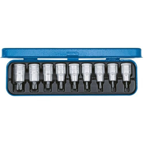 Gedore 6158970 6158970 Dopsleutel-bitinzetset Inch 1/2 (12,5 mm) 9-delig