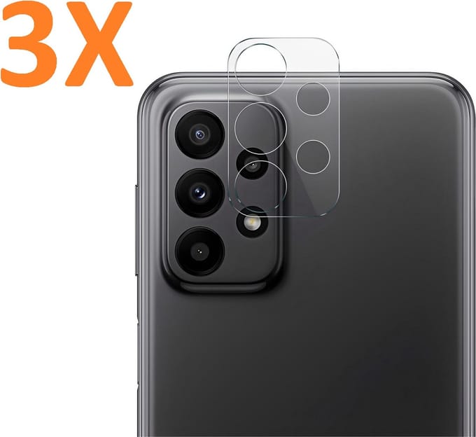Camera Lens Glass Protector - beschermer Geschikt voor: Samsung Galaxy A23 - Transparant - 3x