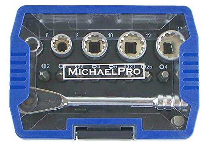 Micro Bit Ratchet Mini Schroevendraaier 17 in 1 - Hoog Koppel en Compact Ontwerp