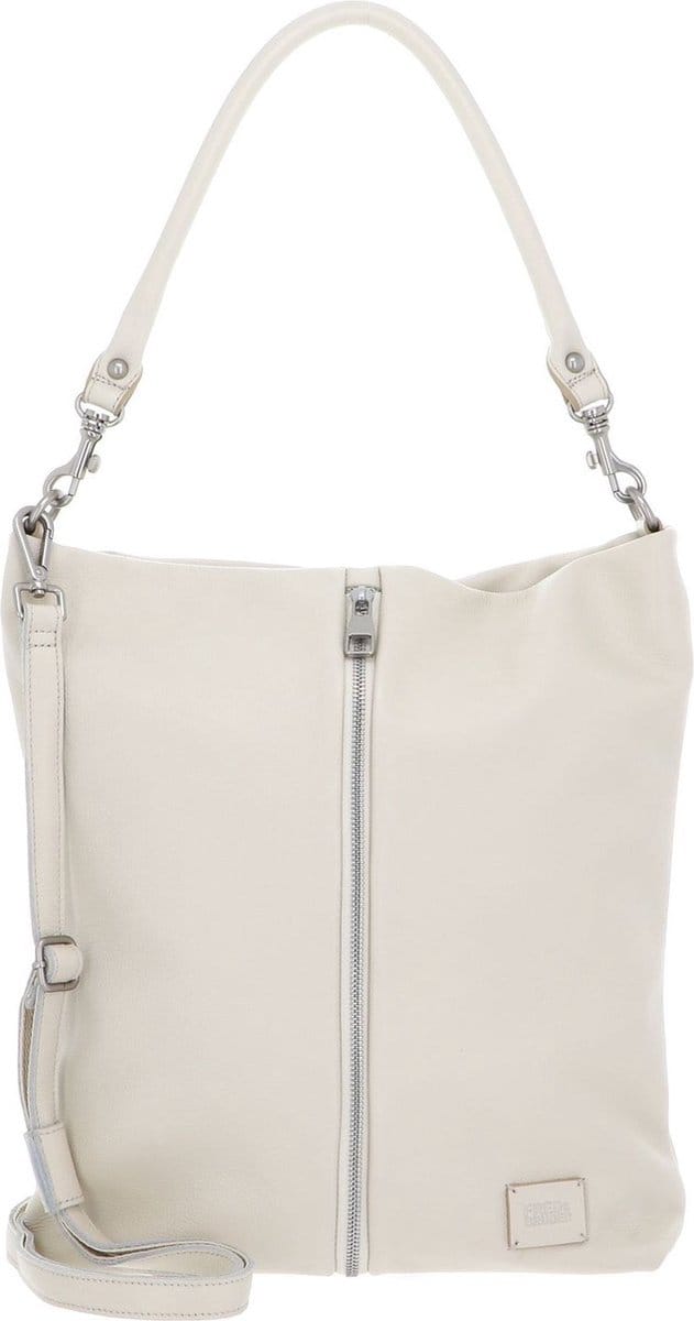 FREDsBRUDER Leren Schoudertas Feeling Good Zip-Hobo Cream Crème