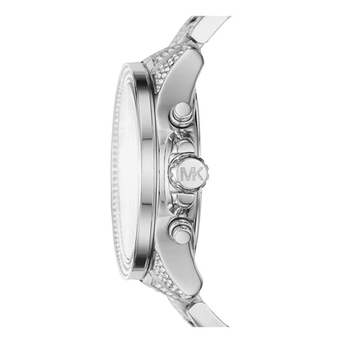 Michael Kors MK6317 Wren 42 mm RVS Chronograaf Dameshorloge