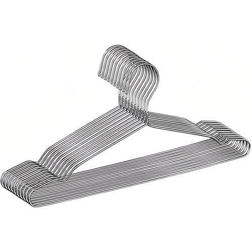 JORDAN&JUDY RVS kledinghangers, 30-pack, antislip en afdrukvrij, kledingdroogrek