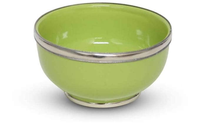 Safaary - Kom Appelgroen met Metaalring Ø 13 x 8cm