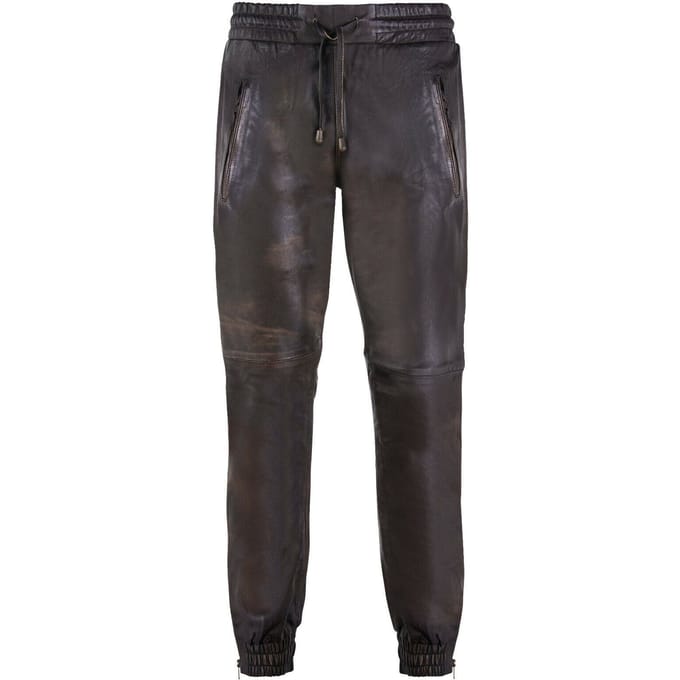 Leren joggingbroek voor heren, Boston