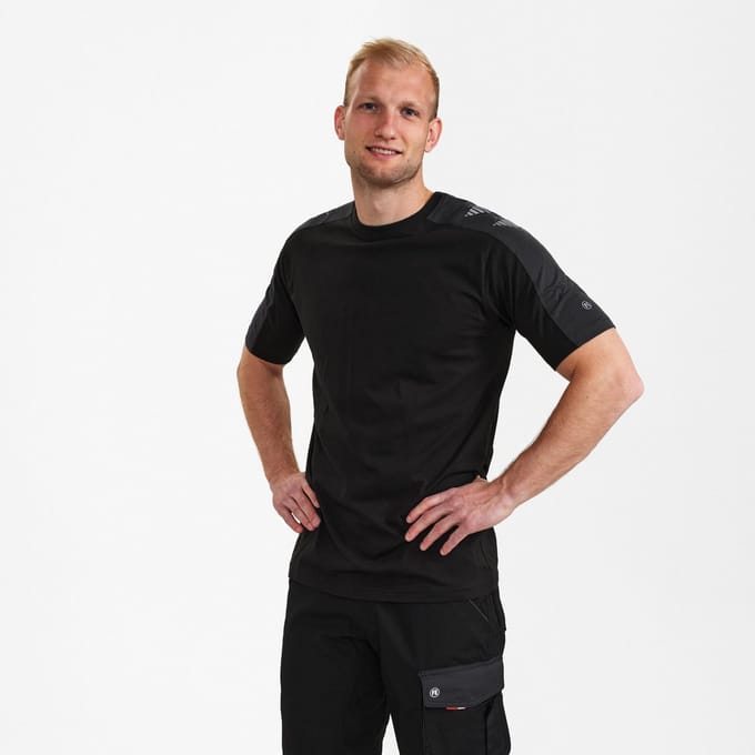 Engel Galaxy T-shirt 9810-141 - Black / Anthracite Grey - 5XL