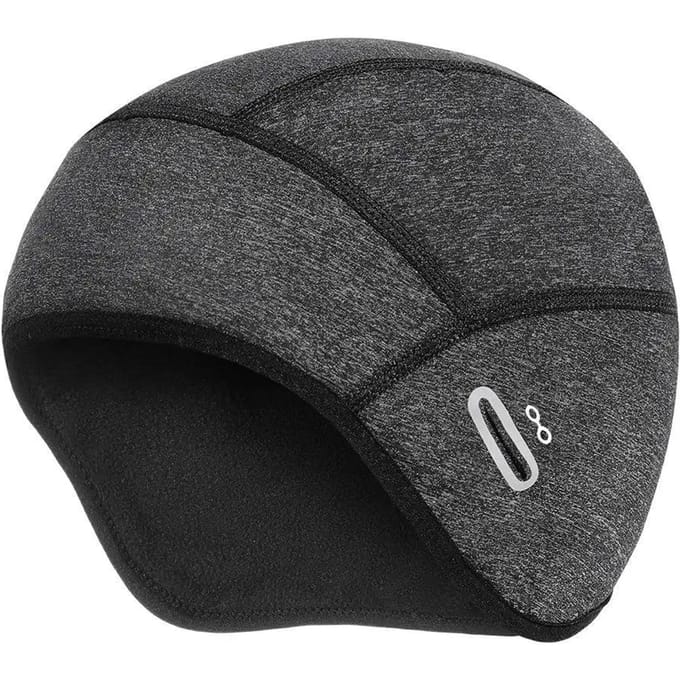 Helmmuts met Brilgaten Winter Thermische Fietsmuts voor Mannen Vrouwen Muts M/L gray