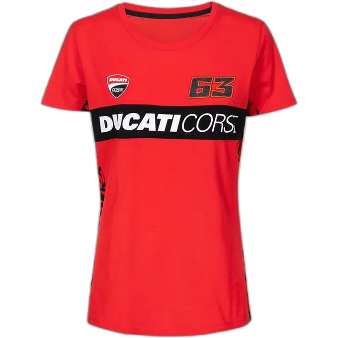 Dames-T-shirt VR46 Ducati Bagnaia
