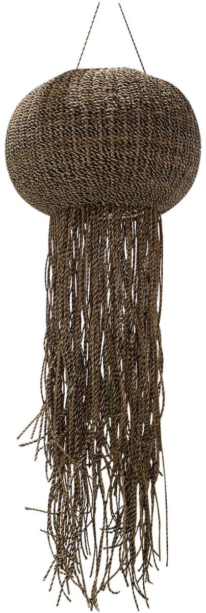 PTMD Goa Brown Hanging Lamp Braided Jellyfish S