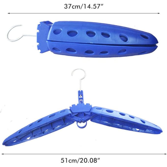 Wetsuit Hanger Duikrek Droogpak Duikschoenen Schoenen Hanger Opvouwbaar Surfpak Hangers Opvouwbaar blue