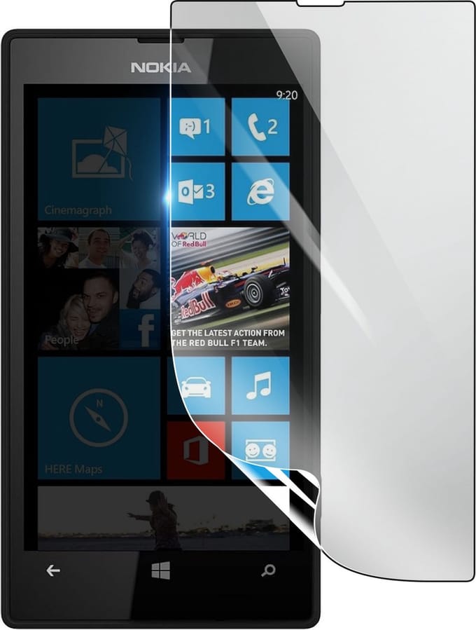 3mk, Geschikt voor Nokia Lumia 520, Schokbestendige Hydrogel Screenprotector, Transparant
