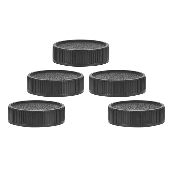 5 Stuks Plastic Achterlensdop Cover Past voor M42 Camera Zwart Stofdicht gray